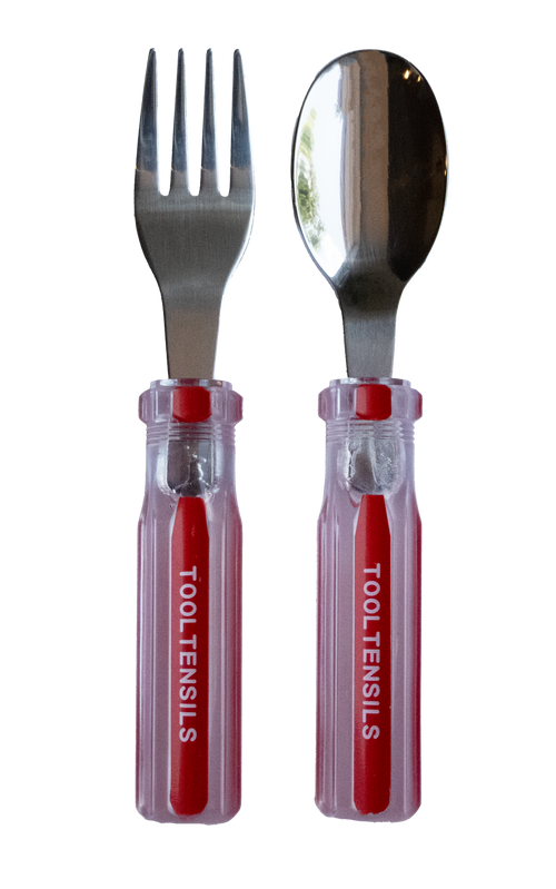 Tooltensils Fork & Spoon (Red)